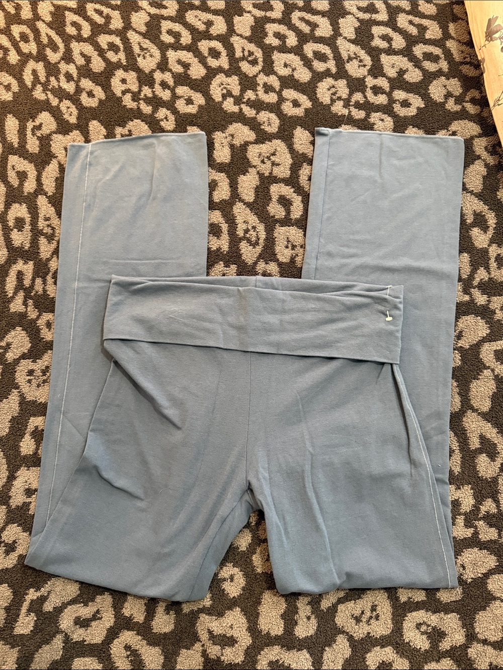 SKIMS Cotton Jersey Foldover Pants - Harbor